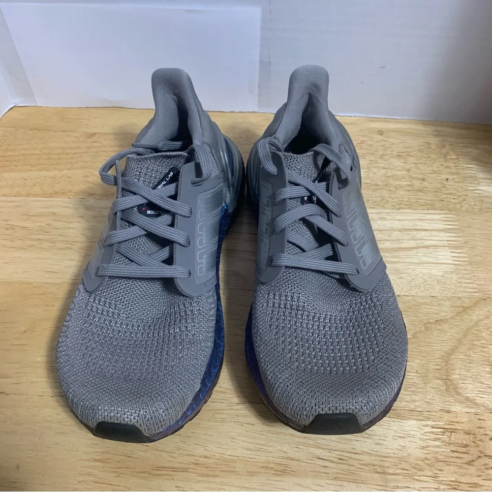 Adidas Ultra Boost 20 J Shoes Dove Grey Boost Blue Violet EG4810 NASA Size 5‎